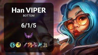 Han Viper Zeri vs Varus BOTTOM - KR MASTER Patch 14.23