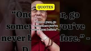 "Go Somewhere New Every Year  | Dalai Lama’s Wisdom "#quotes #dalailamawisdom #shorts