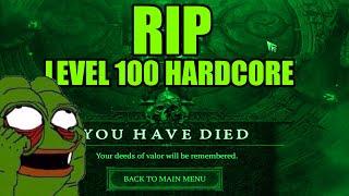 Diablo 4 - RIP level 100 Hardcore