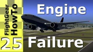 Single Engine Failure (777-200ER) - FlightGear HowTo #25