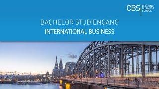 Bachelor in International Business | englischsprachiger Studiengang | CBS Cologne Business School