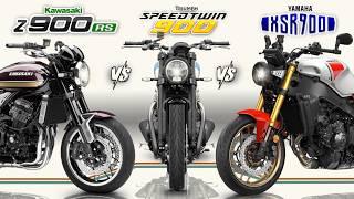 2025 Kawasaki Z900RS vs Triumph Speed Twin 900 VS Yamaha XSR900 ┃ King of Retro Bikes!