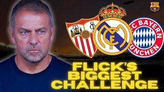 Hansi Flick's Defining Month: Barcelona Prepares for Sevilla, Bayern & El Clásico@footballstory101