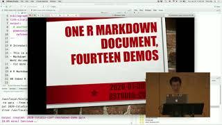 Yihui Xie | One R Markdown Document, Fourteen Demos | RStudio (2020)