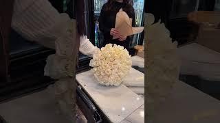 50 White Roses Bouquet