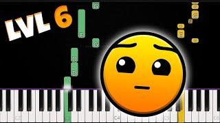 How to Play "Geometry Dash - Level 6 (Can't Let Go)" on Piano