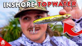 Tips On Catching More Fish Inshore On Topwater ft. The Hunter Fisher!!