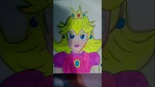 I draw princess peach  I recreate my drawing from @adriartsy