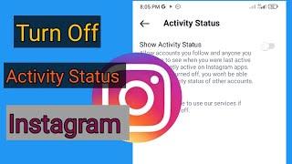 How to turn off active status on Instagram