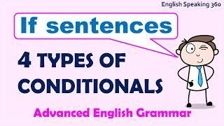 IF SENTENCES 4 Kinds of Conditionals in English  Useful English Grammar