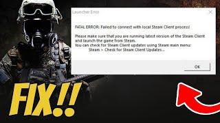 How to fix csgo fatal error ¦ failed to connect with local steam client process