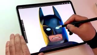 iPad Pro - Как нарисовать Лего-Бэтмэна? Вытворяшки.