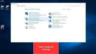 Changing Regional Settings in Windows 10