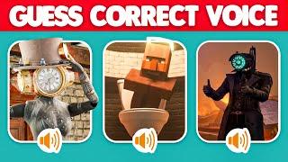 Find meme characters - Guess MONSTERS voice - NEW Skibidi Toilet, Minecraft Villager, Multiverse