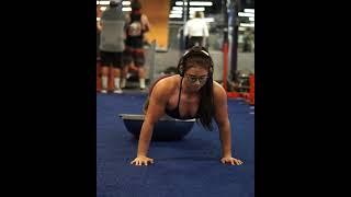 Bodybuilder Woman Push-ups Workout At Gym For Chest | Gym Life Official