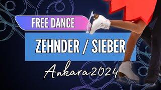 Gina ZEHNDER / Beda Leon SIEBER (SUI) | Junior Ice Dance Free Dance | Ankara 2024