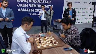 Why are Carlsen, Fabi, Giri watching Hikaru Nakamura vs Martirosyan | World Blitz 2022