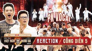 REACTION ANH TRAI VƯỢT NGÀN CHÔNG GAI | Nhà Tinh Hoa PK FLEXING VOCAL ĐỈNH CAO với Nhà Thiếu Nhi