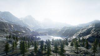 Unreal Engine 4 Landscape Mountains Gliding tech demo