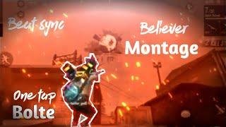 Believer beat sync montage||Free fire montage