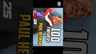 100 Finishers to Paul Heyman in WWE 2K24 !!!! (WWE 2K25 Countdown) #wwe2k25 #wwe #gaming