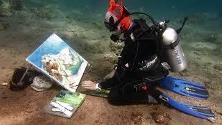Olga Belka  The only Underwater Painter in the World