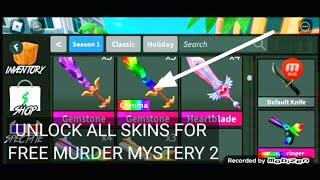 New Script Unlock All Skins for Free Murder Mystery 2 Android 2023 Arceus x/Fluxus/Delta