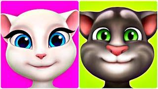 Том Бег За Золотом КРУТОЙ ЧЕЛЛЕНДЖ АНДЖЕЛА ПРОТИВ ТОМА My Talking Tom Gold Run