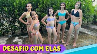 DESAFIO DA PISCINA | DESAFIO DA ADEDANHA COM AS MENINAS