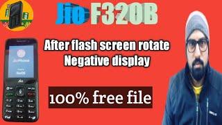 Jio f320b flash after display problem Jio f320b after flash screen rotate negative problem solution