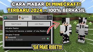 TUTORIAL CARA MABAR/MULTIPLAYER DI MINECRAFT TERBARU 2024 ! NGGAK PAKE RIBET 100% BERHASIL!!