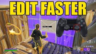 How To EDIT FASTER on PS4 + Remove INPUT DELAY (Fortnite Tutorial)