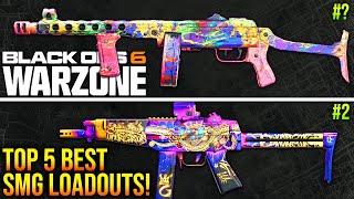 WARZONE: New SMG META UPDATE! Top 5 SMG LOADOUTS To Use! (BO6 WARZONE Best Weapons)