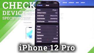 iPhone 12 Pro - How to Check Device Specification