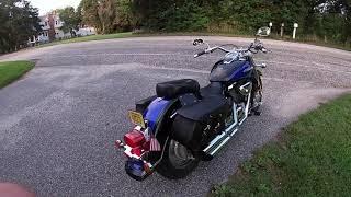 Suzuki Intruder Volusia VL800 riding around Cape May