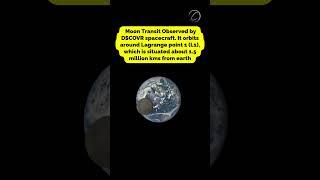 Moon passing in front of the Earth as observed from the L1 point