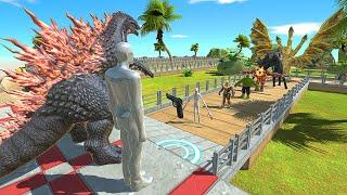 GOJIRA GODZILLA + FPS AVATAR OASIS DEATH RUN - Animal Revolt Battle Simulator