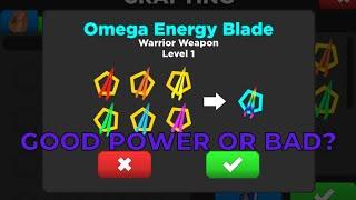 Crafting Omega Energy Blade in Treasure Quest