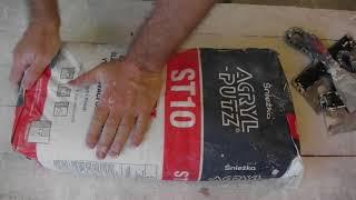 What kind of putty to putty the ceiling. Gypsum putty ACRYL PUTZ 20 kg.