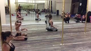 Exotic pole dance choreography