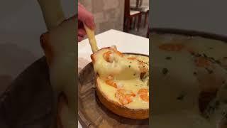 Shrimp Chicago Pizza. Japanese Food #japan #food #shortsvideo