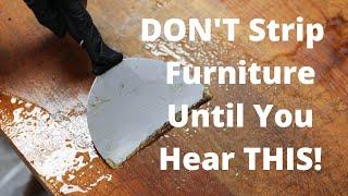 Don't Strip and Refinish Another Piece of Wood Furniture Until You Watch THIS! - Thrift Diving