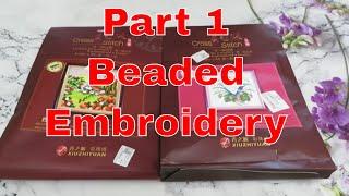 NewCraftDay Beaded Embroidery Kits Review Part#1  #newcraftday #beads