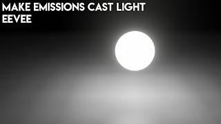 Make Eevee Emissions Cast Light - Blender Quick Tips #1