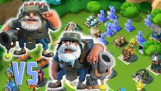 BOOM BEACH КРИОБОМБАРДИРЫ И БОМБАРДИРЫ ПРОТИВ СИНЯКА