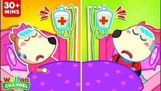 Wolf Got a Boo Boo   Don't Leave Me - Wolf Kids Cartoon @CuteWolfVideos