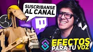  EFECTOS DIVERTIDOS PARA TU MICROFONO EN OBS | Tutorial Obs/Twitch puntos del canal/Streamerbot