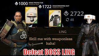 How To Easily Defeat The Last Boss LING on Shadow Fight 3 Chapter 4 | Weaponless √