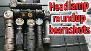 Trailtrek Headlamp beam shot roundup comparison hiking camping