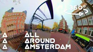 Stopera to Staalmeestersbrug - Walking Amsterdam in 360 degrees 4K